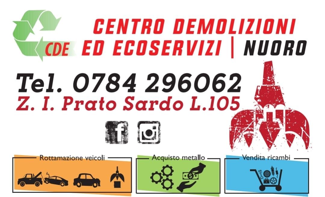 Centro Demolizioni Nuoro Cde Ricambi Rottamazione Auto Acquisto