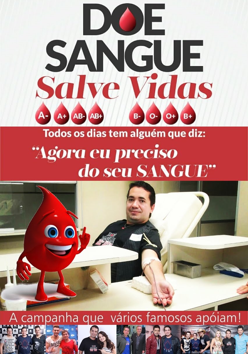 Conheça a Campanha Doe Sangue Salve Vidas