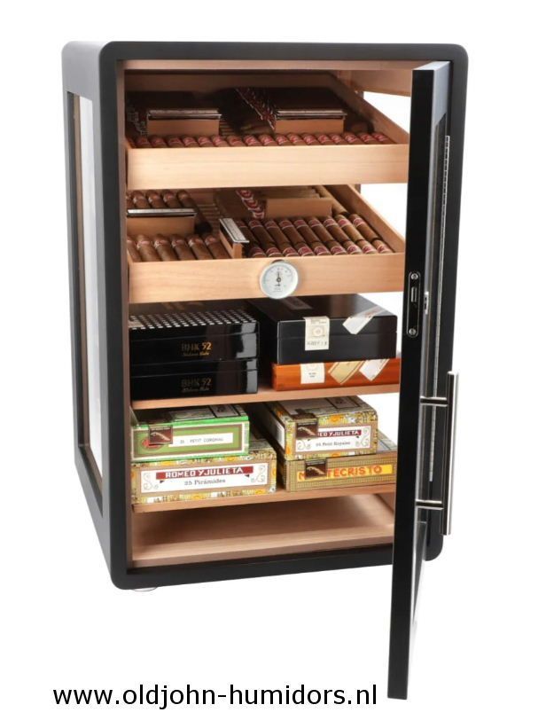 H Humidor Adorin Bari Deluxe Zwart Kabinet