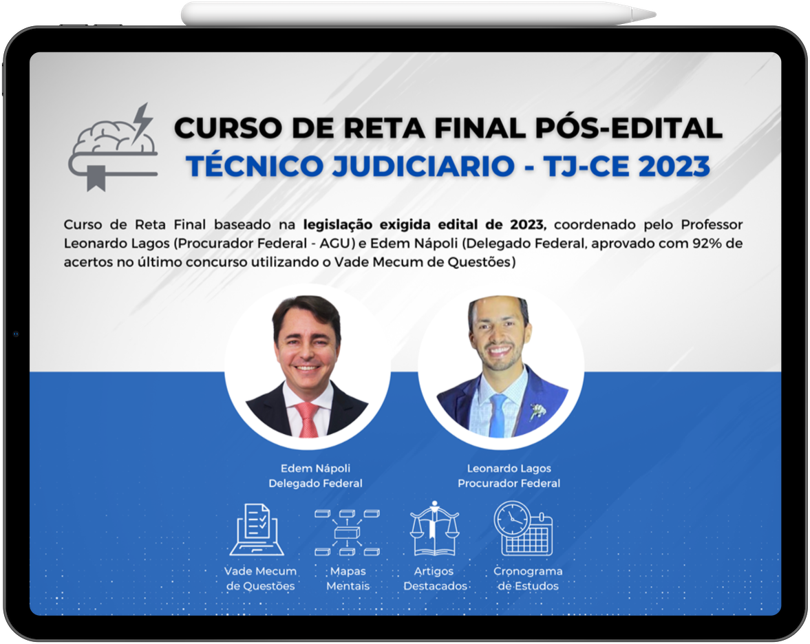 Reta Final TJ CE 2023 Técnico Judiciário