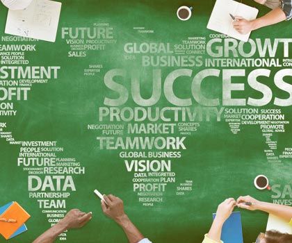 Around blackboard with global success - Business Analysis in El Paso, TX