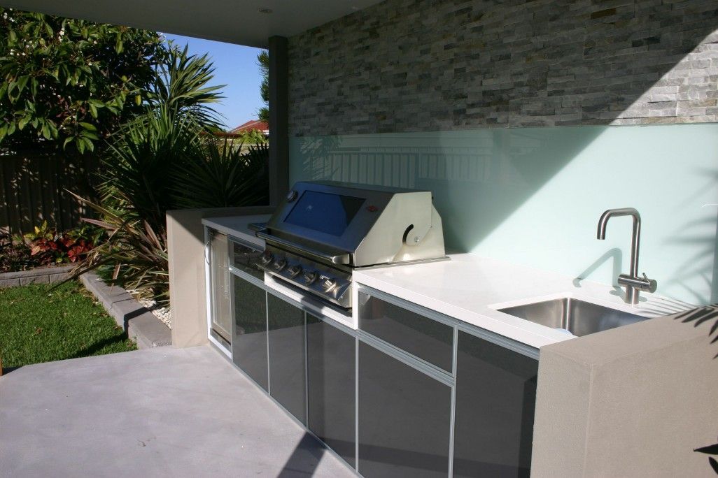 A Kitchen With a Sink and a Grill in the Backyard — High Kraft Kitchens and Joinery in Shellharbour, NSW