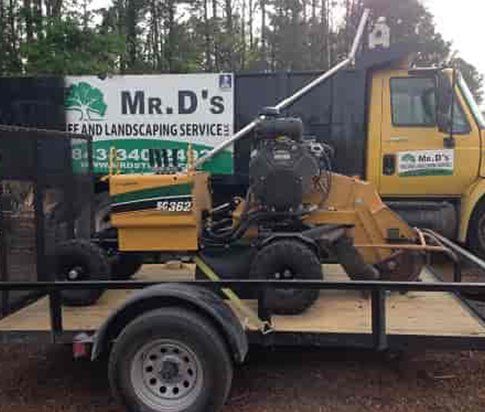 Stump Removal Truck — Myrtle Beach, SC — Mr. D's Tree & Landscaping Service LLC