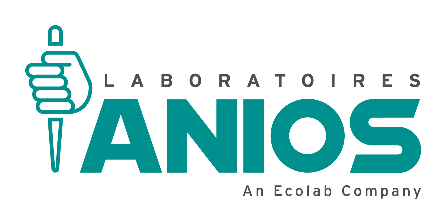 Un logo pour les laboratoires anios une entreprise ecolab