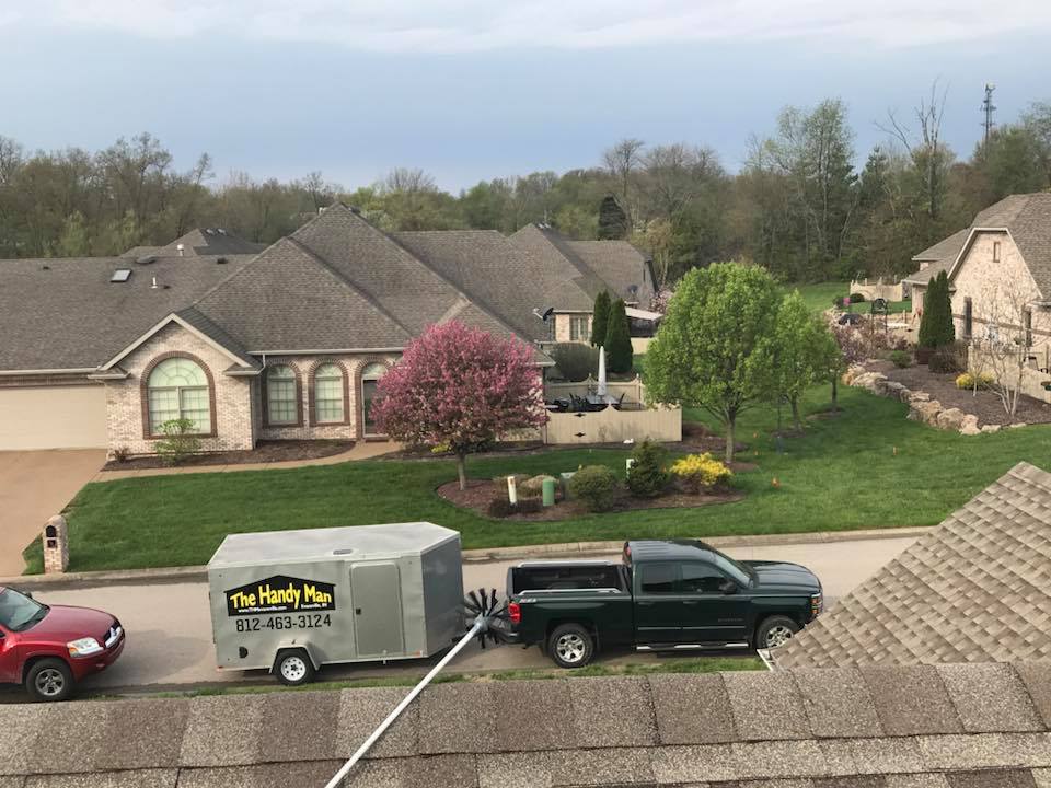 Roof View of Truck with Trailer — Evansville, IN — The Handy Man, LLC