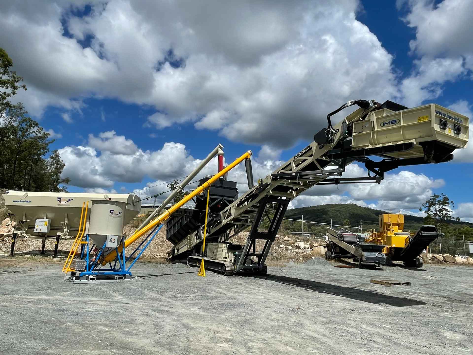moving soil using machine
