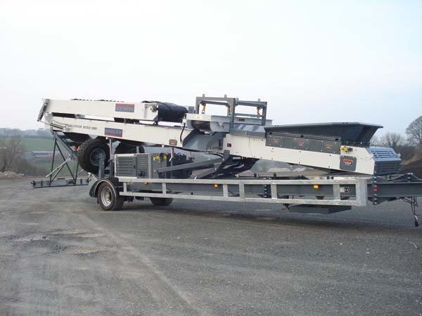 conveyor being transported