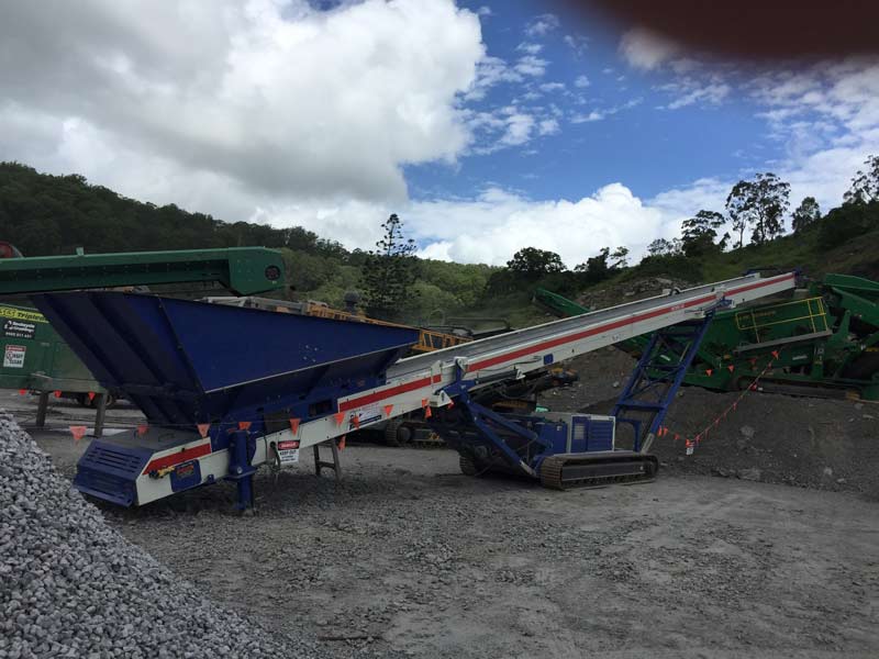 white and red conveyor
