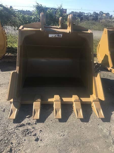 yellow excavator bucket