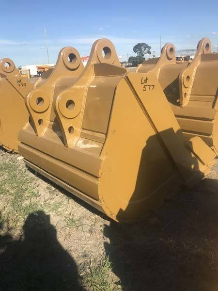 orange excavator bucket
