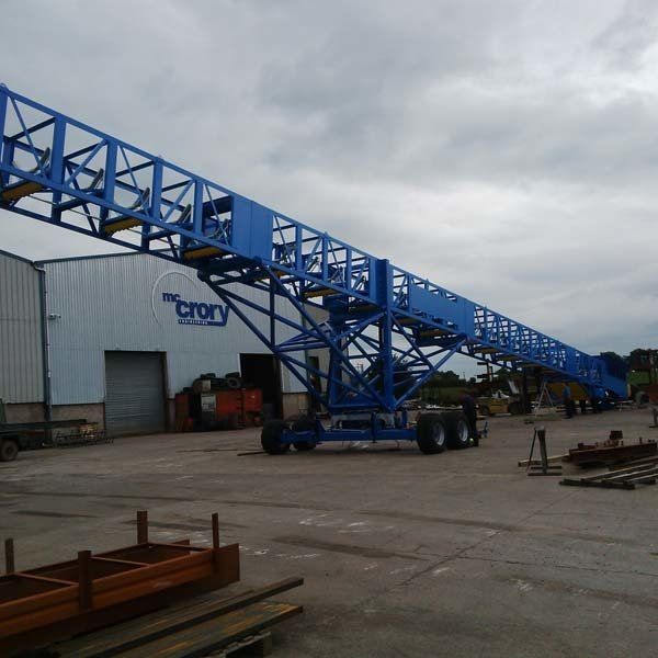 large blue conveyor
