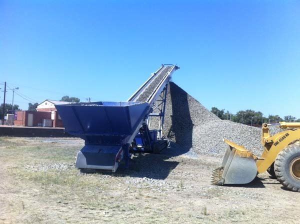 blue track conveyor