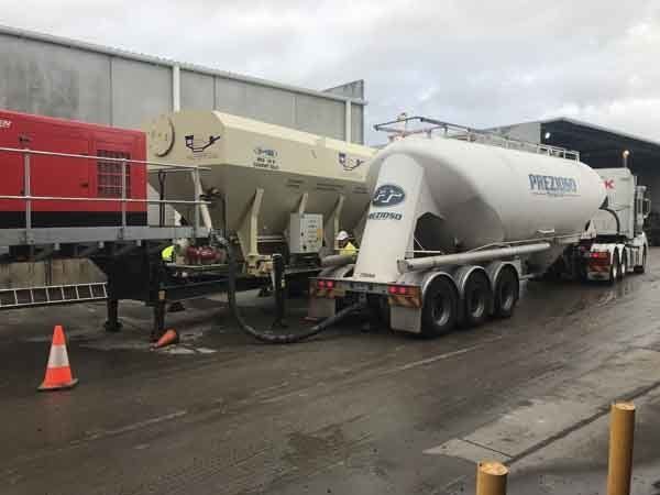 white trailer