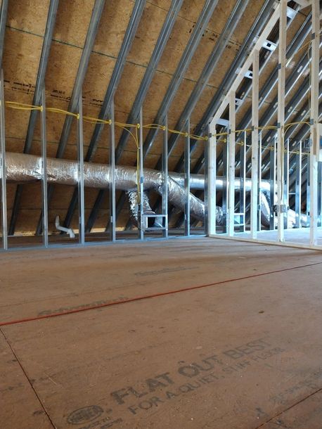 Ductwork In Attic — Townville, SC — Andy’s HVAC Service LLC