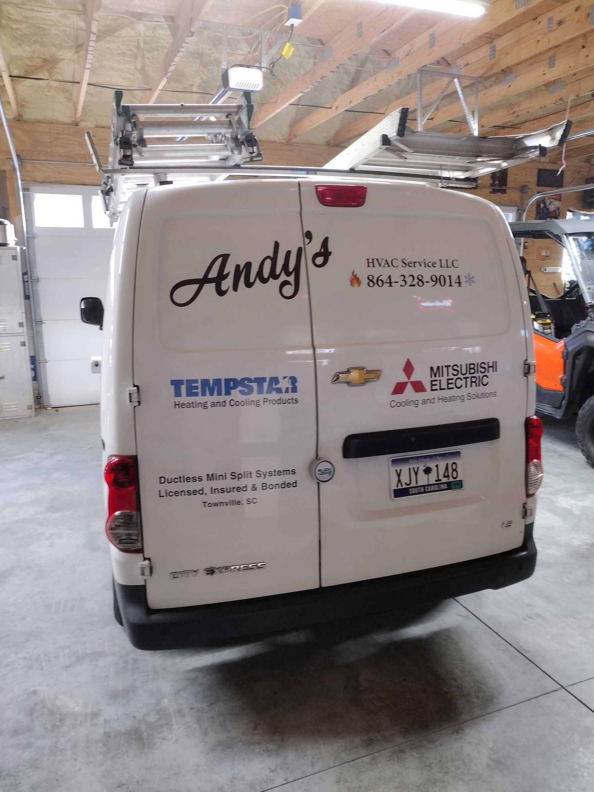 Andy’s HVAC Service LLC Van — Townville, SC — Andy’s HVAC Service LLC
