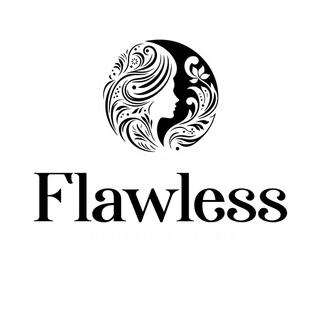 Flawless Insurance Group logo, black and white