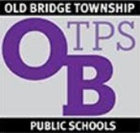Old Bridge Township Public Schools logo with purple “OB” and “TPS” on black and gray background