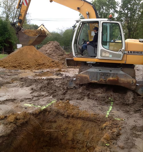 Décapage, terrassement, décaissement pour empierrement, allées, cours