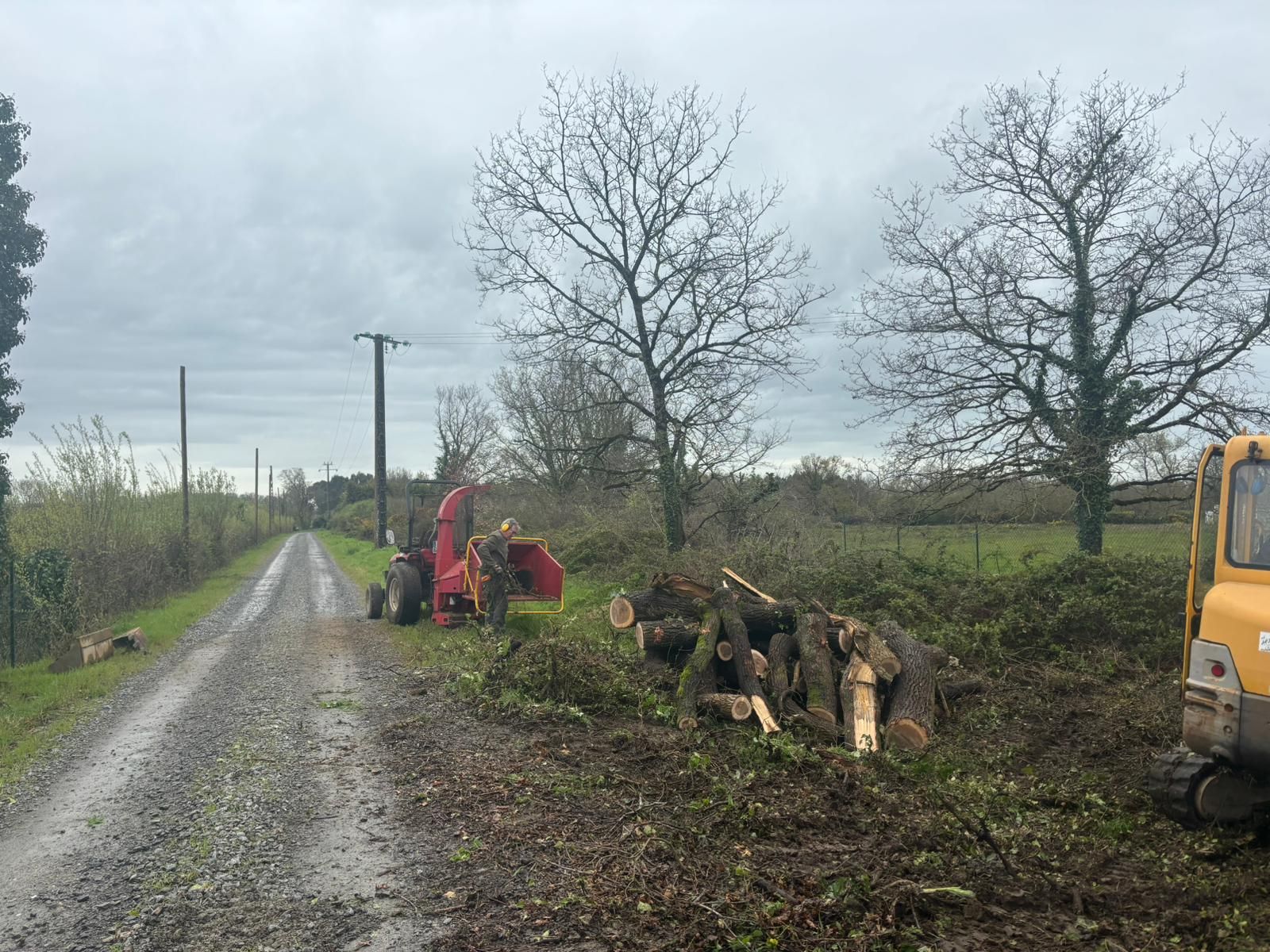 Découpe du bois et broyage