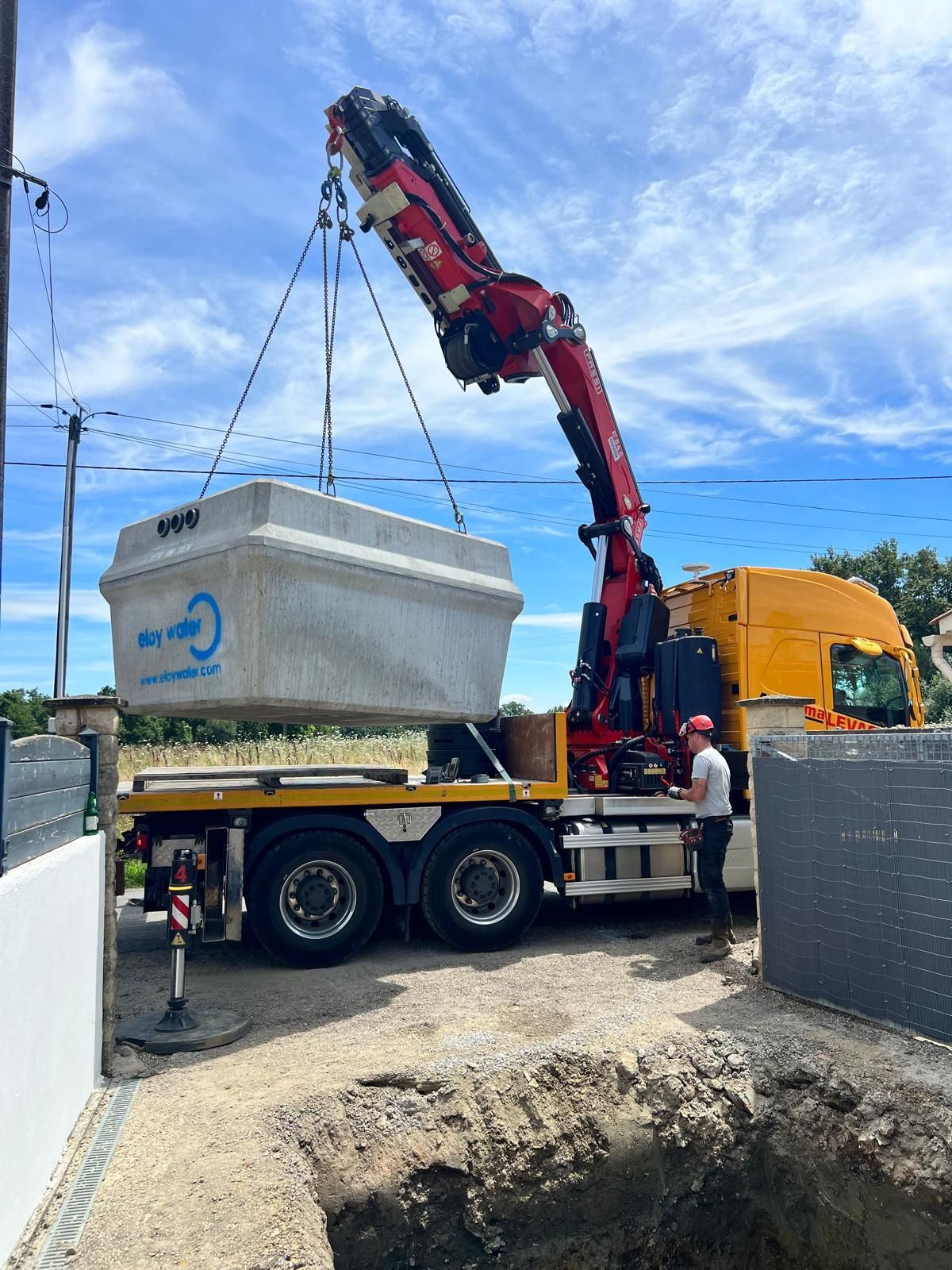 Microstation, poste de relevage, assainissement, pose de microstation