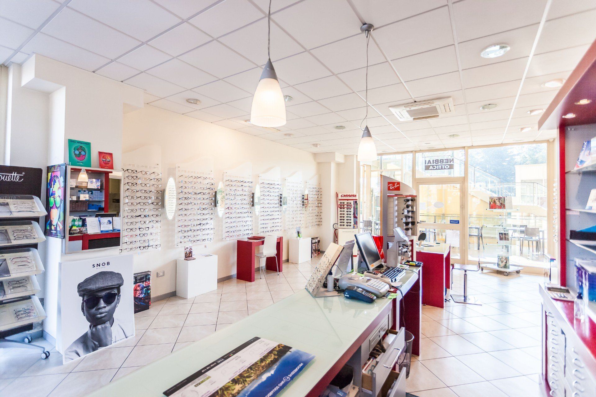 Sala di un centro di ottica