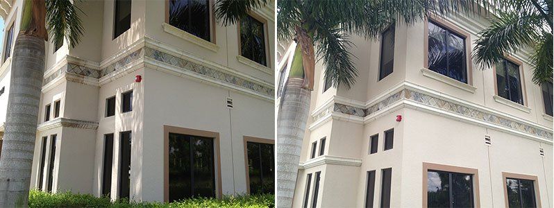 Before and After of Building Cleaning — Fort Myers, FL — Wipe Out Windows