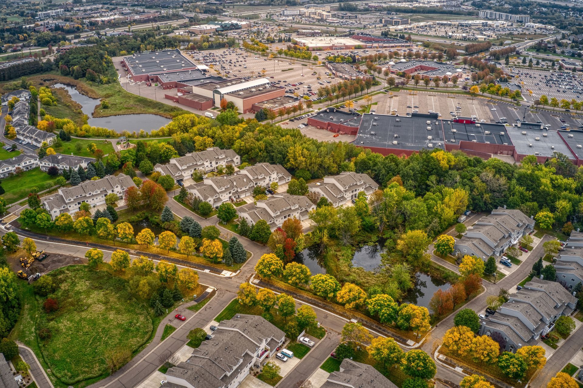 Aerial View of the Twin Cities Suburb — Woodbury, MN — Nick Morrison Properties