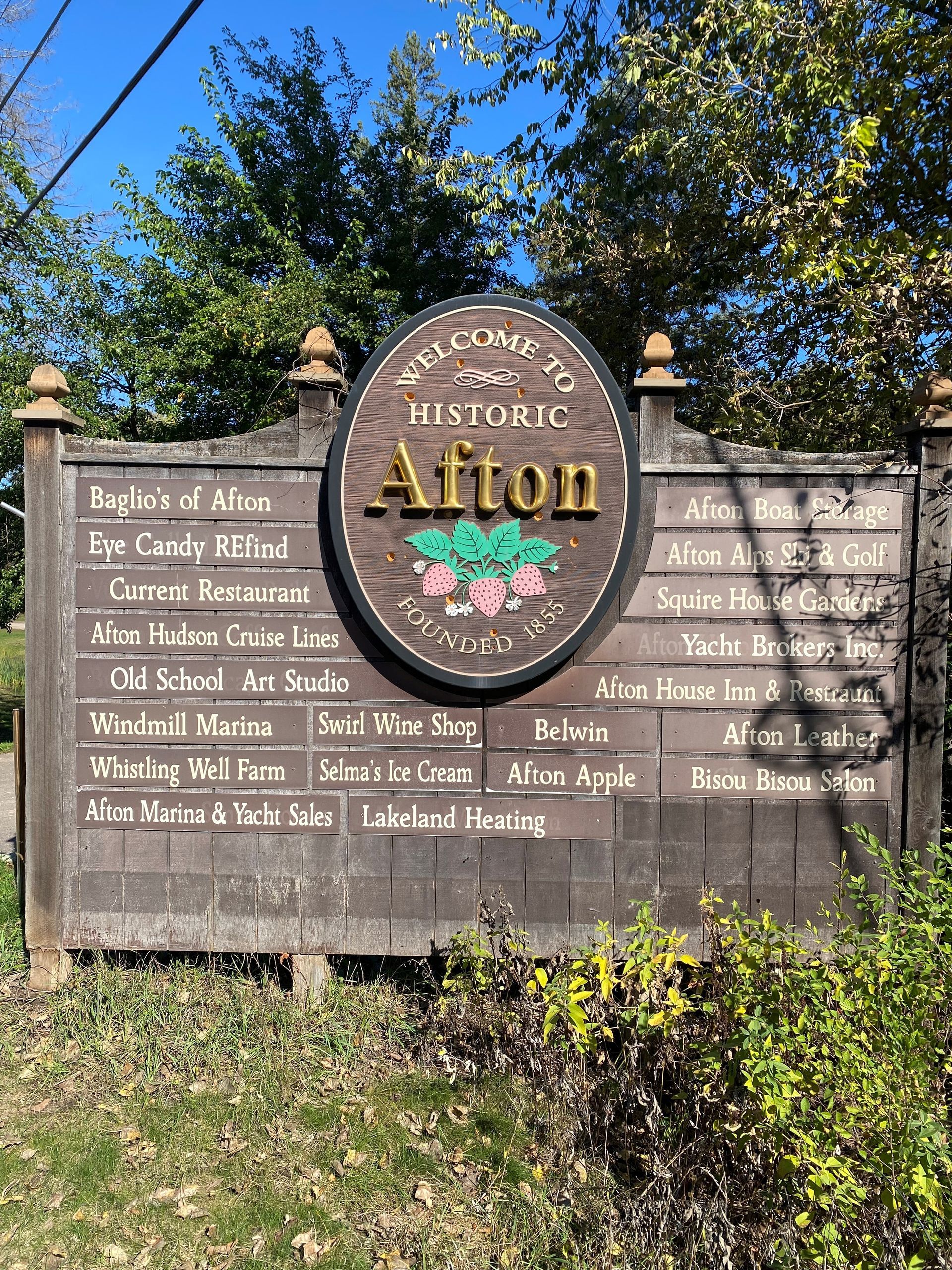 Afton Sign — Afton, MN — Nick Morrison Properties
