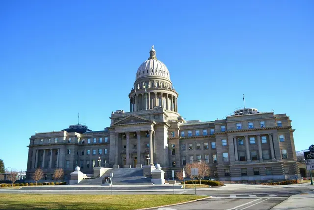 The Boise, Idaho, state capital building.