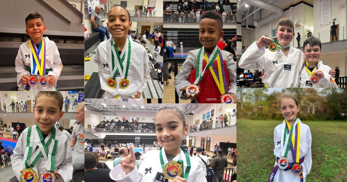 Kids with Taekwondo Medals