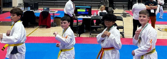 Kids at Martial Arts Tournament