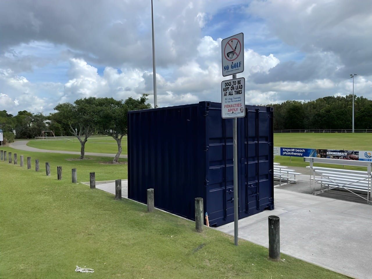 Blue Container — Tweed Heads Painting Service In Condong, NSW