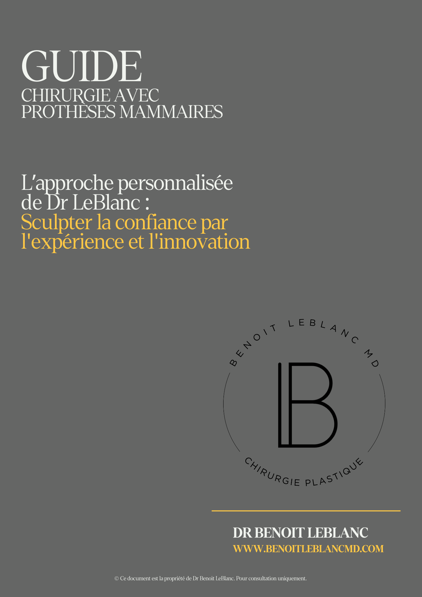 The cover of a book titled guide chirurgie avec protheses dentaires