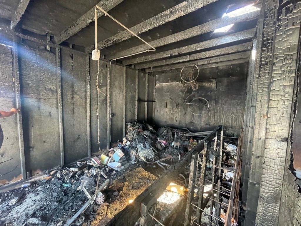 A burnt room | Fire Restoration  Projects | Siefken Roofing and Remodeling Services in Omaha, NE
