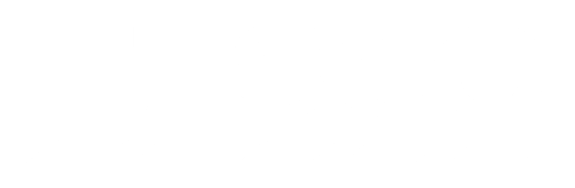 Tesco logo in pale beige on a white background
