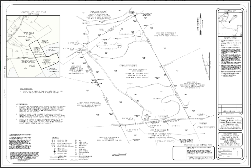 2019-011-S1-36X24 Map Illustrations — Greenwich, NY — Corner Post Land Surveying