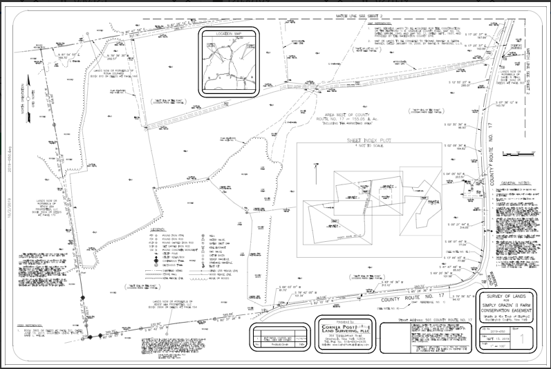 2019-050-S1-36X24 Map Illustrations — Greenwich, NY — Corner Post Land Surveying
