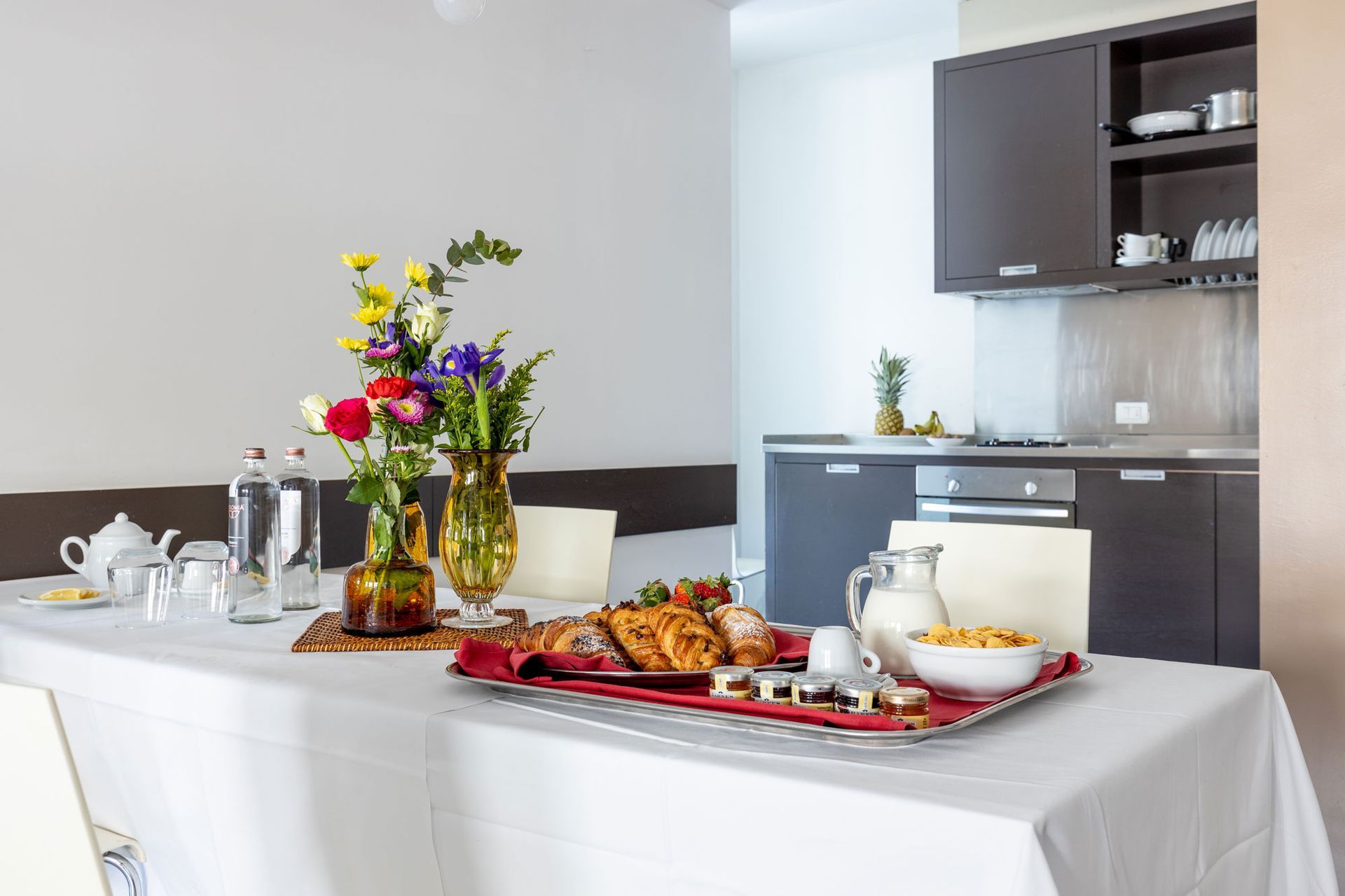 three-room kitchen area