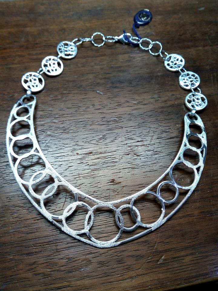 collana rigida in argento