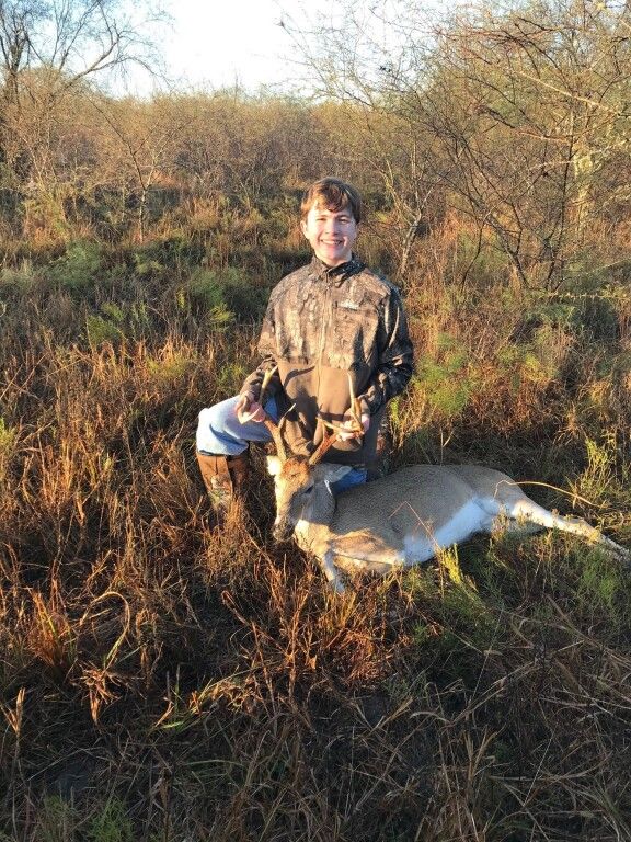 Boy Posing with Trophy Deer