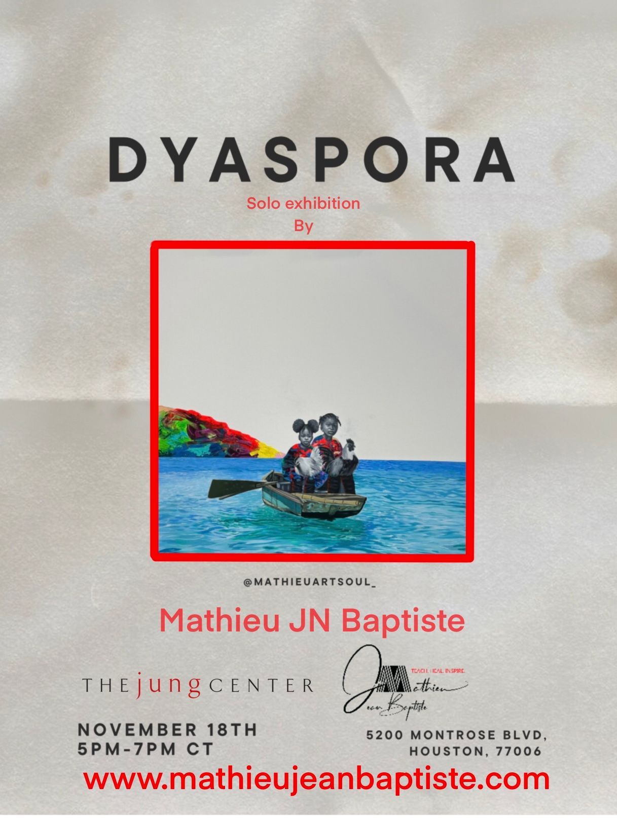 A poster that says dyaspora on it