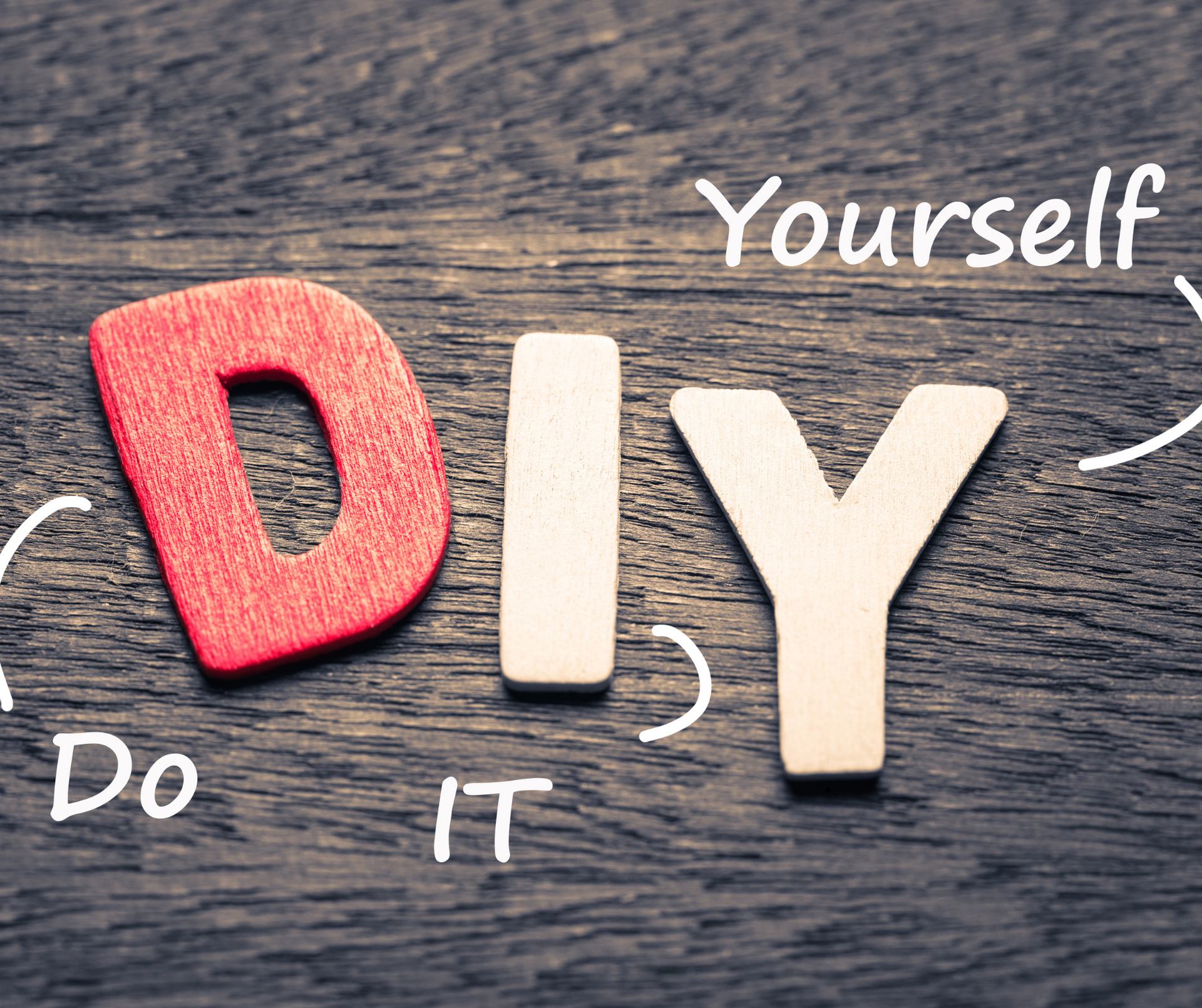 DIY letters, red