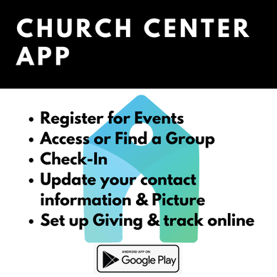 A church center app is available on google play