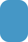 A blue circle on a white background.