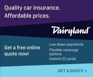 Car insurance promotional banner