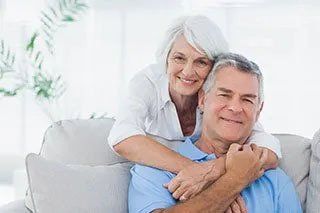 Elderly man and woman