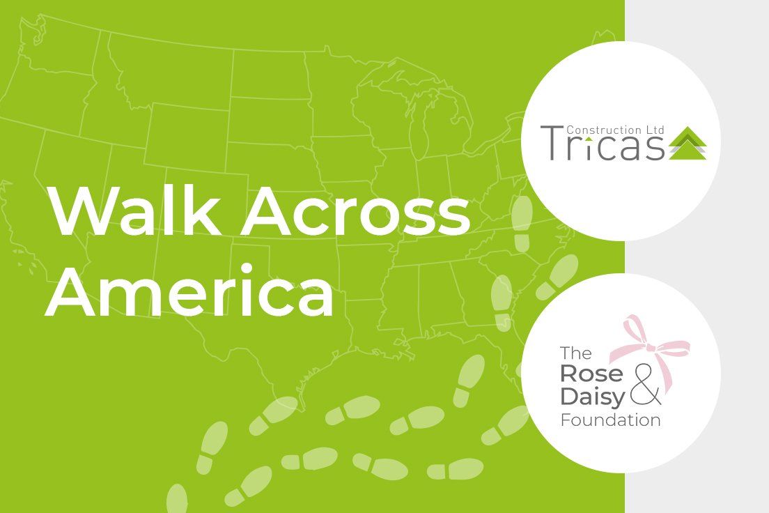 Tricas Construction raises £1,500 for charity in Walk Across America