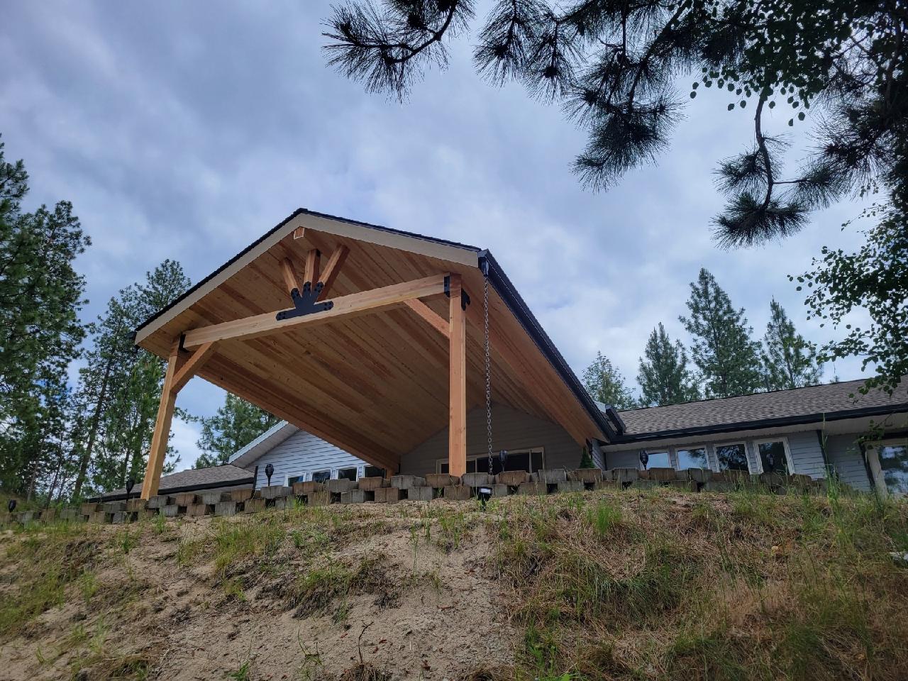 adamson patio cover project - angled/side view