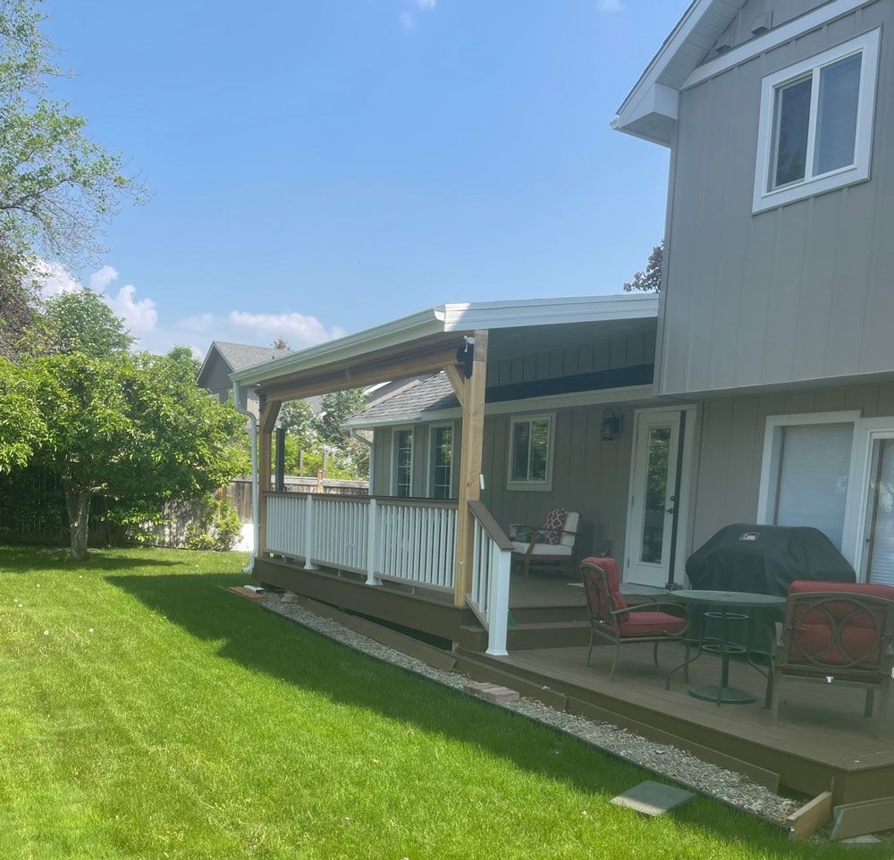 lindsey deck project with yard and full deck