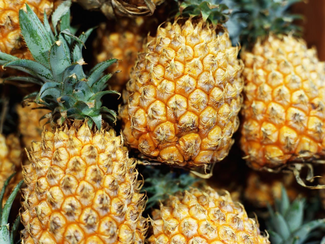 a box of pineapples